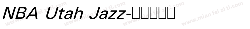 NBA Utah Jazz字体转换